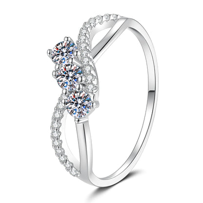 [Novalux]INTERTWINING LOVE MOISSANITE RING