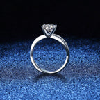 [Novalux]ELEGANT 4-PRONG CROSSOVER MOISSANITE ENGAGEMENT RING