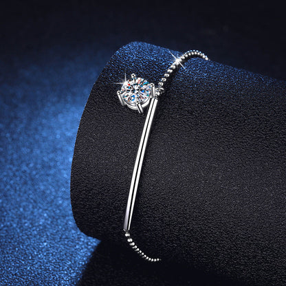[Novalux]ELEGANT HALF-MOON CURVE MOISSANITE BRACELET