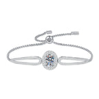 [Novalux]"PIGEON'S EGG" TEARDROP MOISSANITE BRACELET