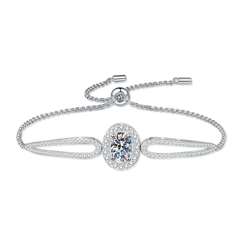 [Novalux]"PIGEON'S EGG" TEARDROP MOISSANITE BRACELET