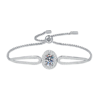 [Novalux]"PIGEON'S EGG" TEARDROP MOISSANITE BRACELET