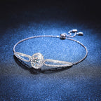 [Novalux]"PIGEON'S EGG" TEARDROP MOISSANITE BRACELET