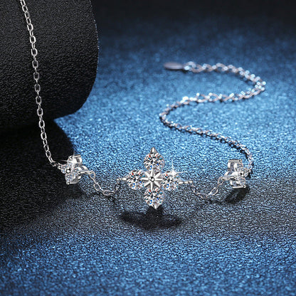 [Novalux]CLOVER LUCKY CHARM MOISSANITE BRACELET