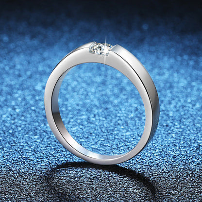 [Novalux]SLEEK MINIMALIST COUPLE'S MOISSANITE RING