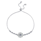 [Novalux]RADIANT ICY CRYSTAL SUNFLOWER MOISSANITE BRACELET
