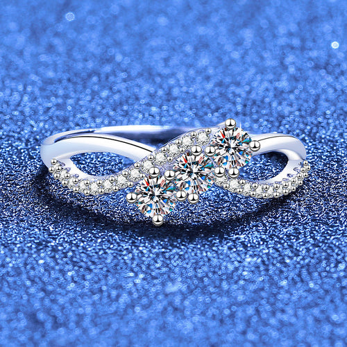 [Novalux]INTERTWINING LOVE MOISSANITE RING