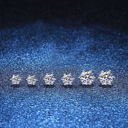 [Novalux]SIX-PRONG MOISSANITE EARRINGS