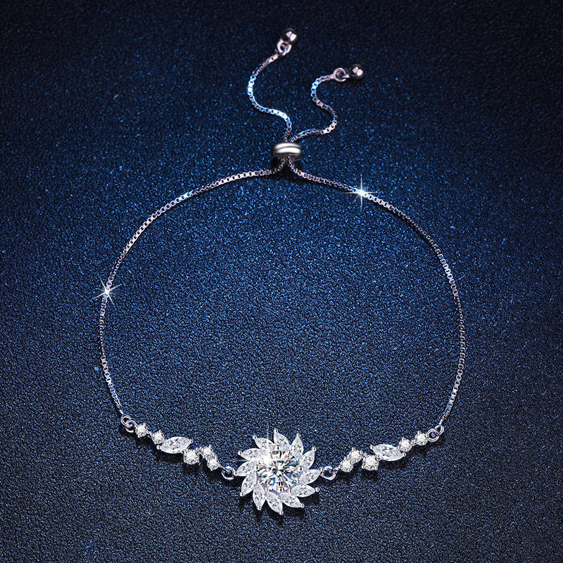 [Novalux]RADIANT SUNFLOWER MOISSANITE BRACELET