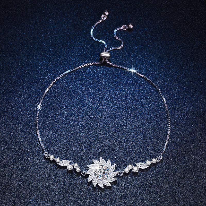 [Novalux]RADIANT SUNFLOWER MOISSANITE BRACELET