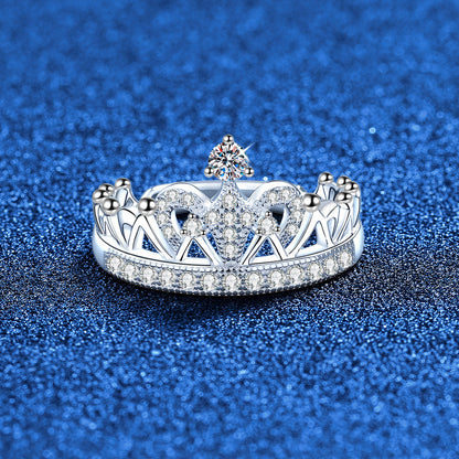 [Novalux]DREAMY CROWN MOISSANITE RING - 1.2CT ELEGANT PRINCESS STYLE