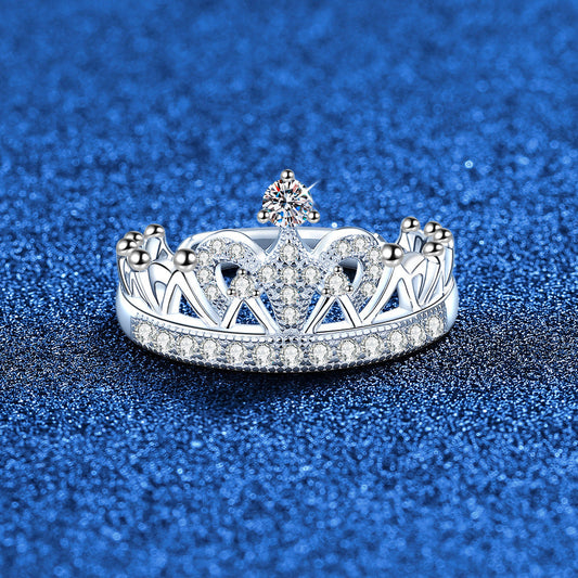 [Novalux]DREAMY CROWN MOISSANITE RING - 1.2CT ELEGANT PRINCESS STYLE