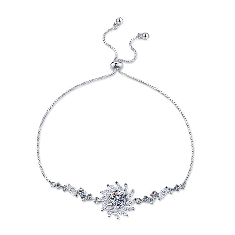 [Novalux]RADIANT SUNFLOWER MOISSANITE BRACELET