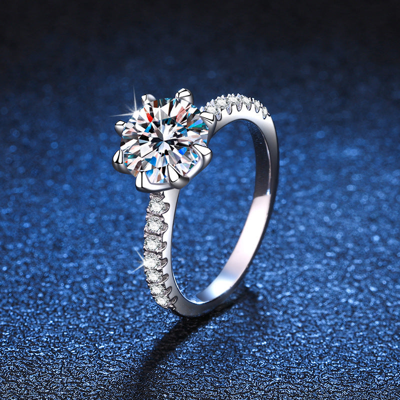 [Novalux]BOLD TIGER CLAW MOISSANITE ENGAGEMENT RING