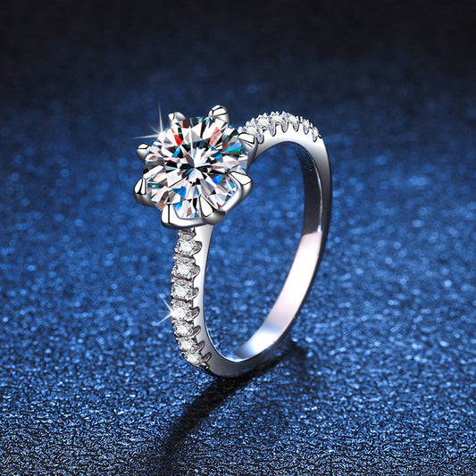 [Novalux]BOLD TIGER CLAW MOISSANITE ENGAGEMENT RING