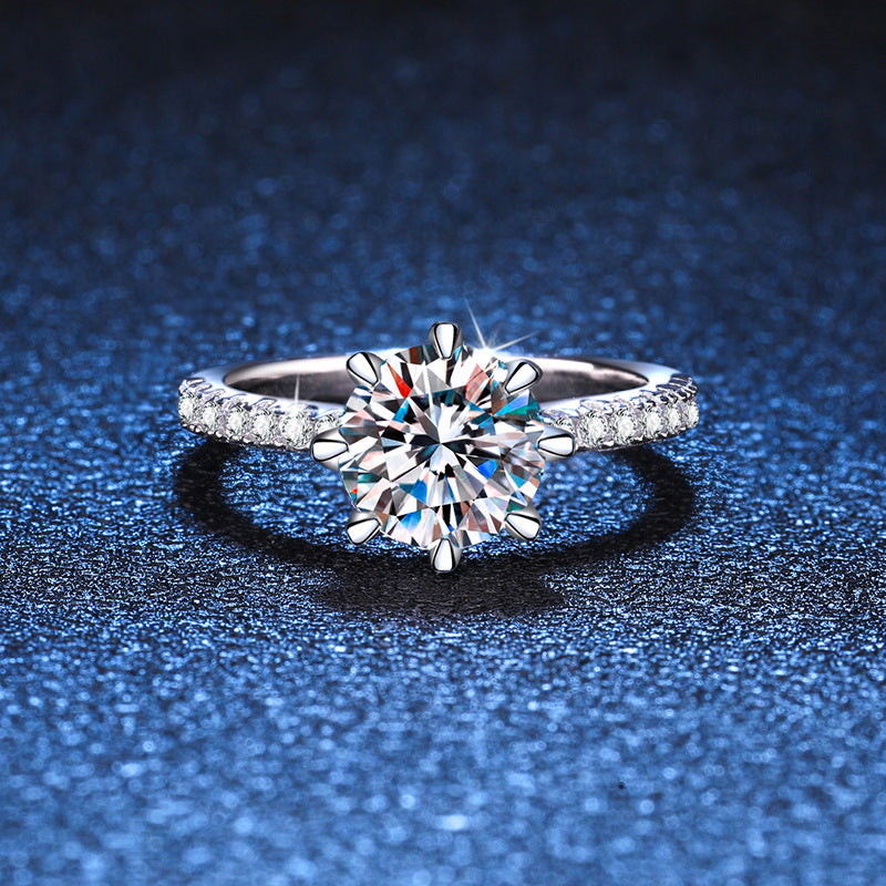 [Novalux]BOLD TIGER CLAW MOISSANITE ENGAGEMENT RING