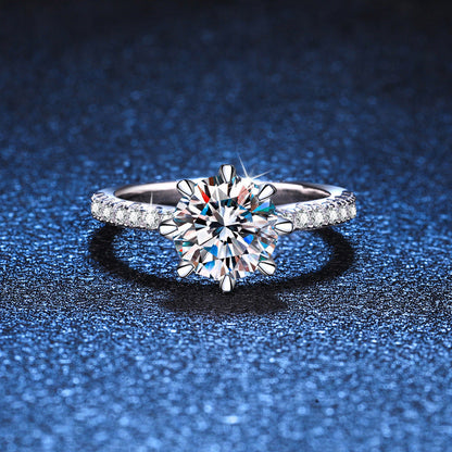 [Novalux]BOLD TIGER CLAW MOISSANITE ENGAGEMENT RING