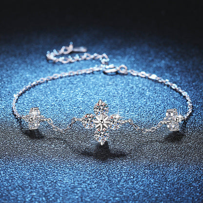 [Novalux]CLOVER LUCKY CHARM MOISSANITE BRACELET