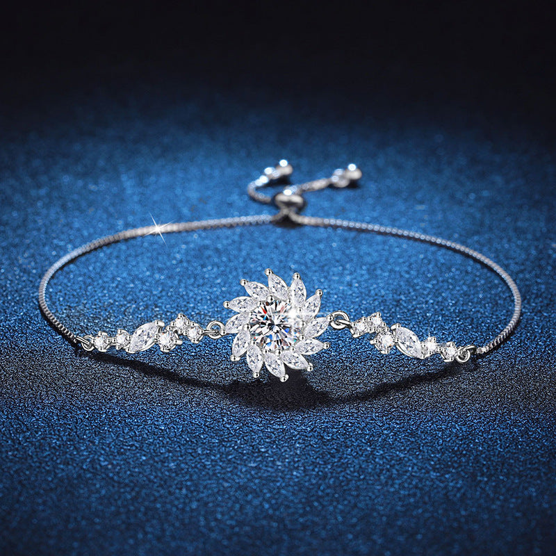 [Novalux]RADIANT SUNFLOWER MOISSANITE BRACELET