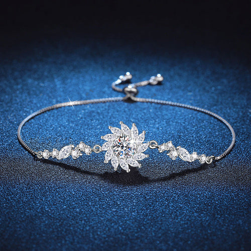 [Novalux]RADIANT SUNFLOWER MOISSANITE BRACELET