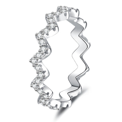 [Novalux]CHIC WAVY MOISSANITE ETERNITY RING