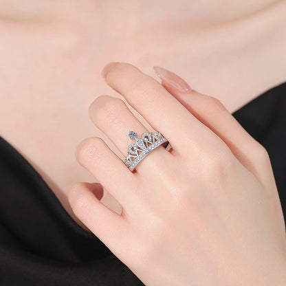 [Novalux]DREAMY CROWN MOISSANITE RING - 1.2CT ELEGANT PRINCESS STYLE