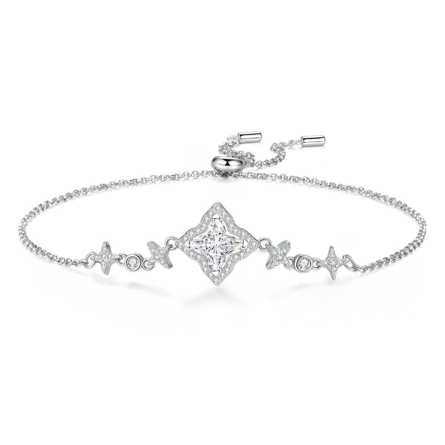 [Novalux]MARQUISE-CLOVER MOISSANITE BRACELET