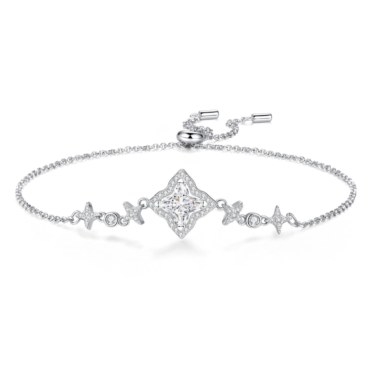 [Novalux]MARQUISE-CLOVER MOISSANITE BRACELET