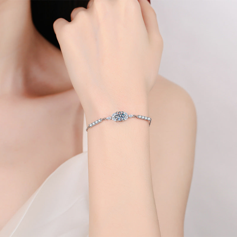 [Novalux]BLOOMING STAR-FLOWER MOISSANITE BRACELET