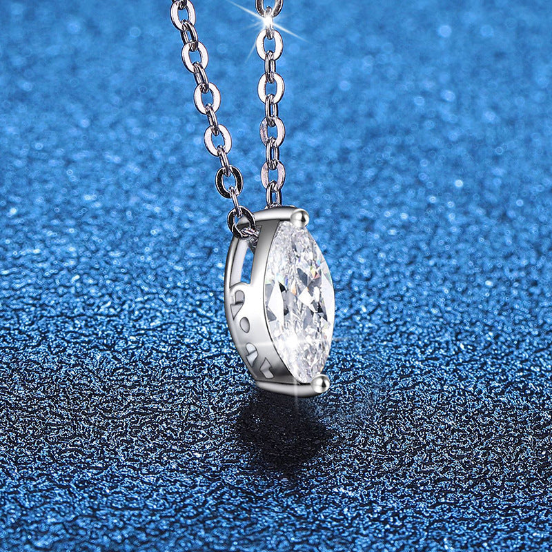 [Novalux]SOPHISTICATED MARQUISE-CUT MOISSANITE PENDANT NECKLACE