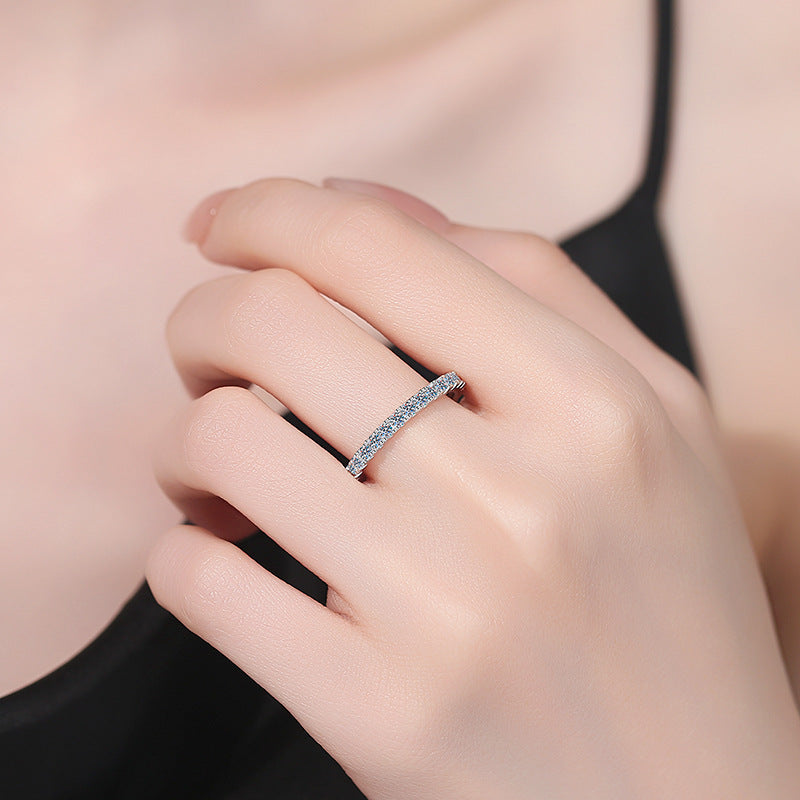 [Novalux]DAINTY 0.87CT FULL ETERNITY MOISSANITE RING
