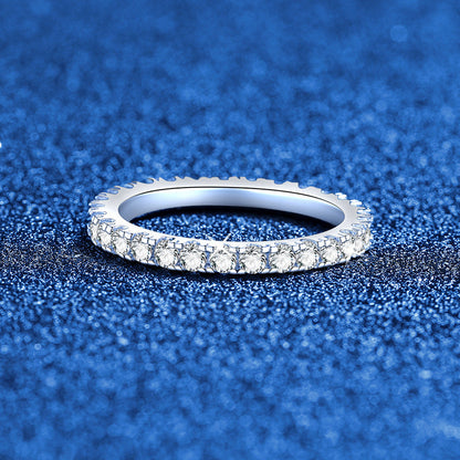 [Novalux]DAINTY 0.87CT FULL ETERNITY MOISSANITE RING