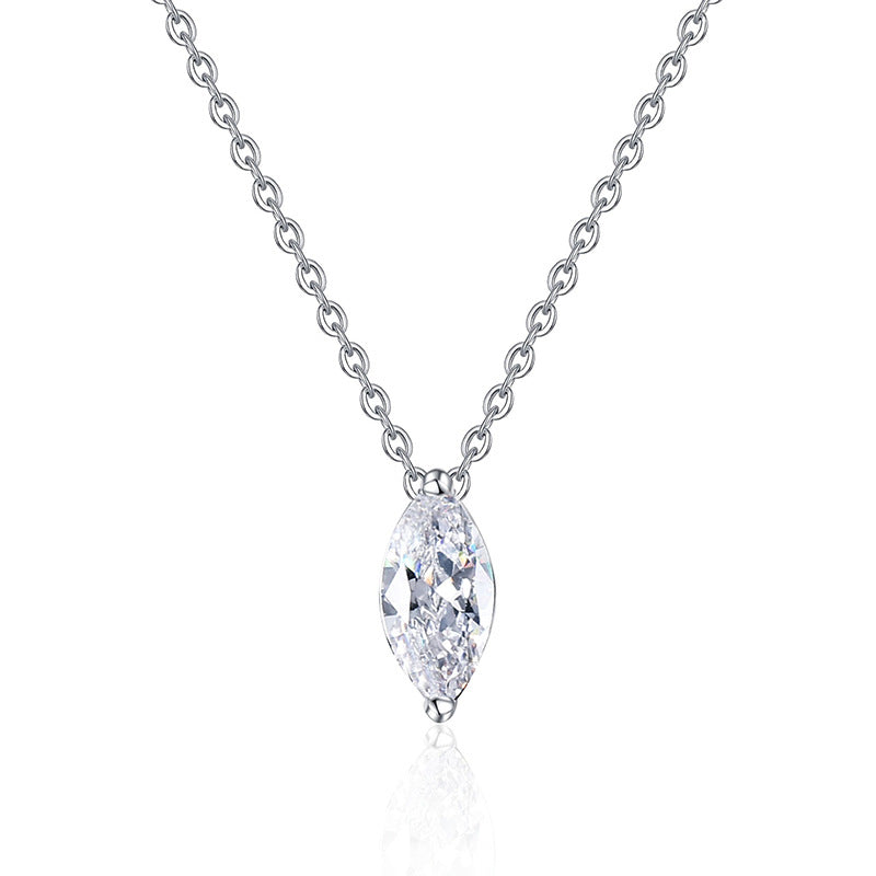 [Novalux]SOPHISTICATED MARQUISE-CUT MOISSANITE PENDANT NECKLACE