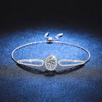 [Novalux]"PIGEON'S EGG" TEARDROP MOISSANITE BRACELET