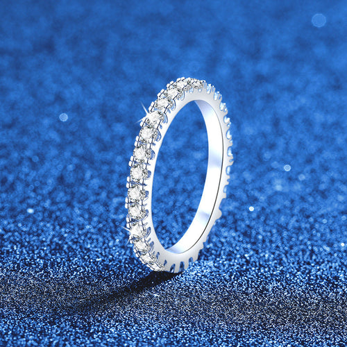 [Novalux]DAINTY 0.87CT FULL ETERNITY MOISSANITE RING