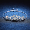 [Novalux]DOUBLE-STONE "LOVE LINK" MOISSANITE BRACELET