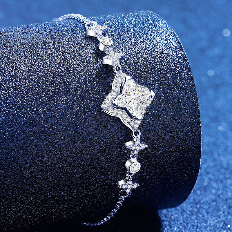 [Novalux]MARQUISE-CLOVER MOISSANITE BRACELET