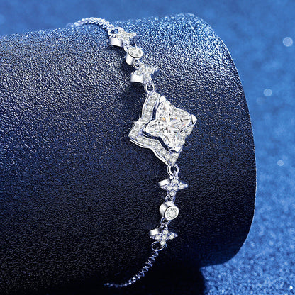 [Novalux]MARQUISE-CLOVER MOISSANITE BRACELET