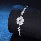 [Novalux]RADIANT SUNFLOWER MOISSANITE BRACELET