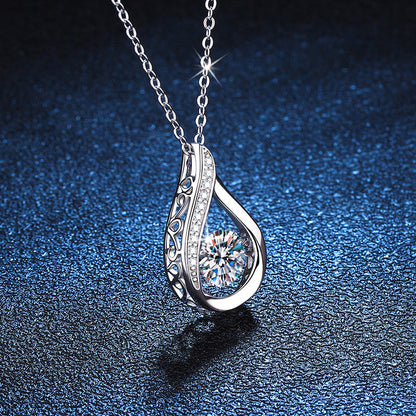 [Novalux]DANCING WATER DROP MOISSANITE NECKLACE