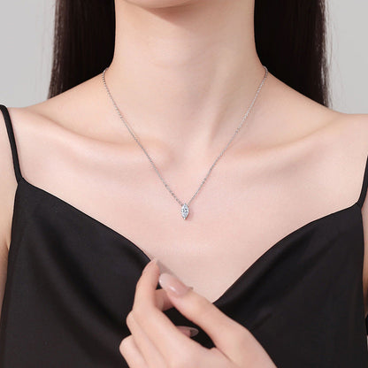 [Novalux]SOPHISTICATED MARQUISE-CUT MOISSANITE PENDANT NECKLACE