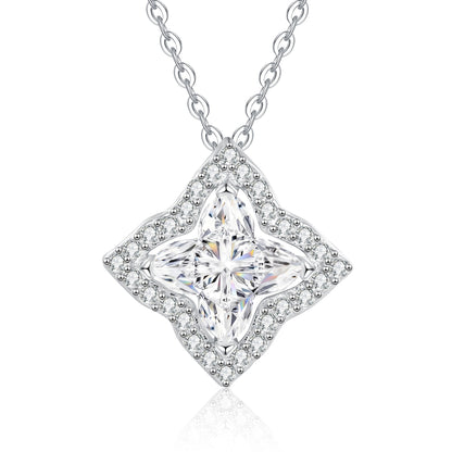 [Novalux]STAR-CLOVER MOISSANITE NECKLACE