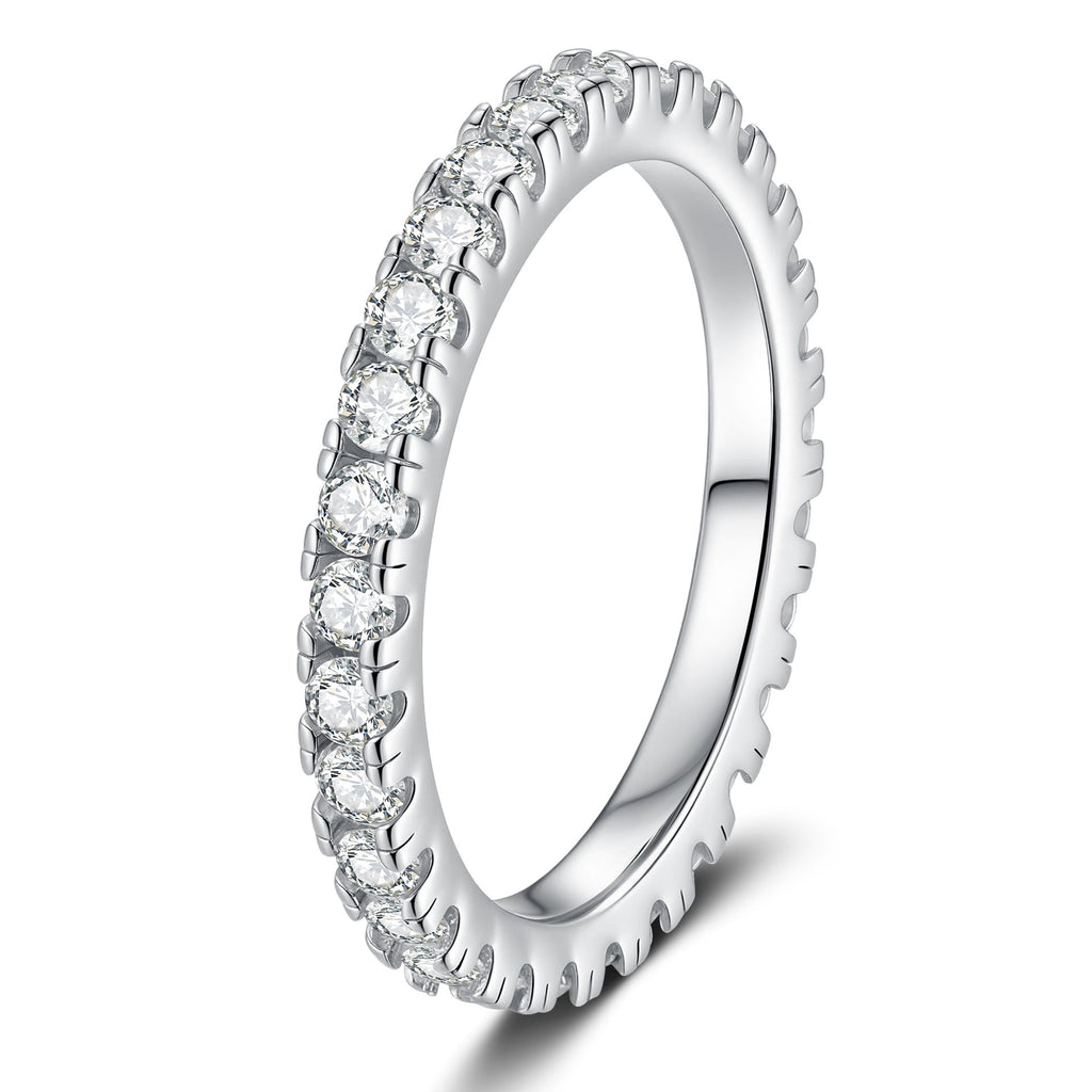 [Novalux]DAINTY 0.87CT FULL ETERNITY MOISSANITE RING