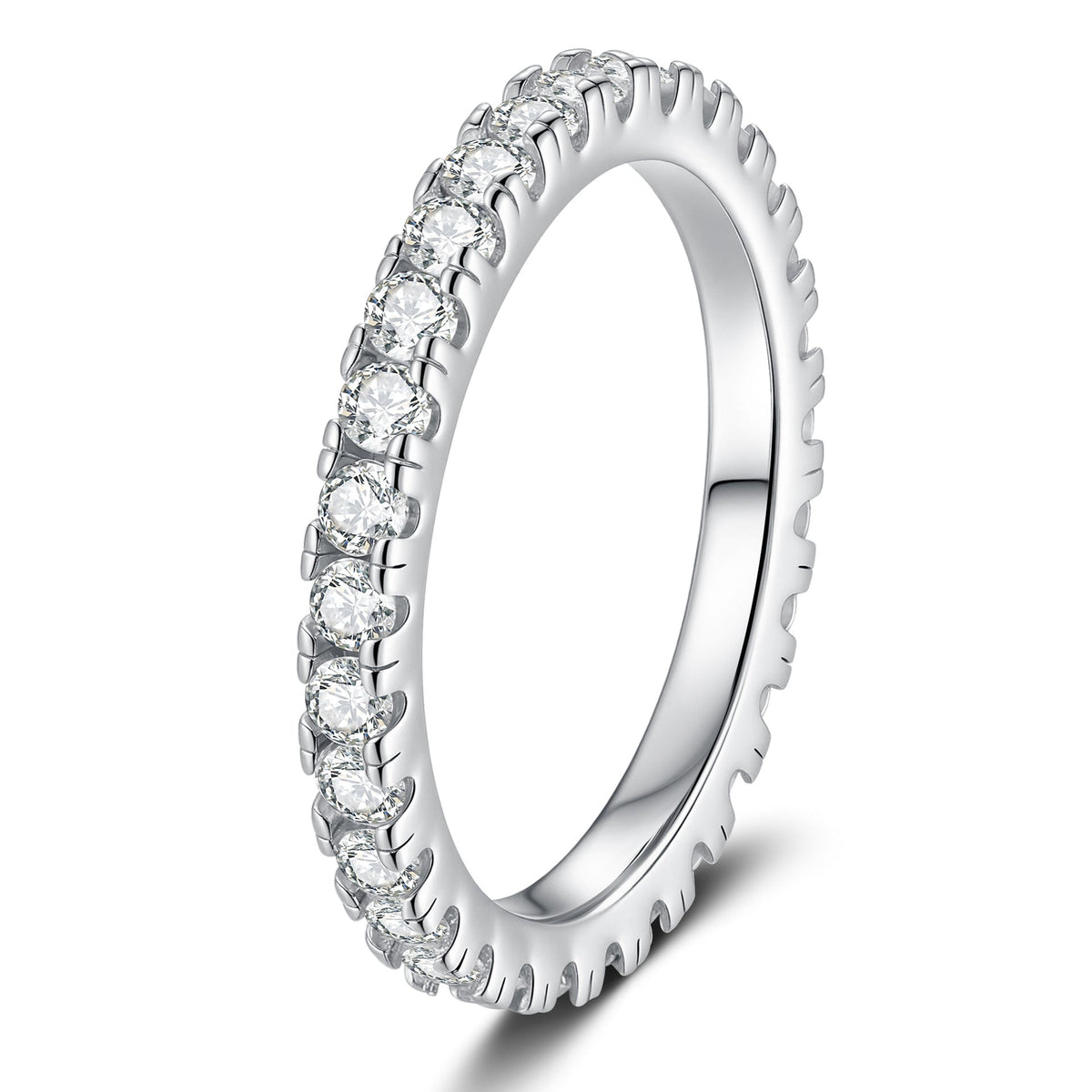 [Novalux]DAINTY 0.87CT FULL ETERNITY MOISSANITE RING