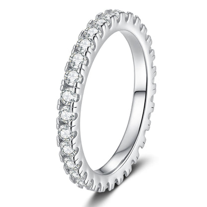 [Novalux]DAINTY 0.87CT FULL ETERNITY MOISSANITE RING