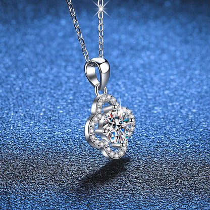 [Novalux]CLASSIC CLOVER MOISSANITE PENDANT NECKLACE