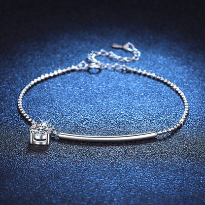[Novalux]ELEGANT HALF-MOON CURVE MOISSANITE BRACELET