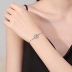 [Novalux]RADIANT ICY CRYSTAL SUNFLOWER MOISSANITE BRACELET