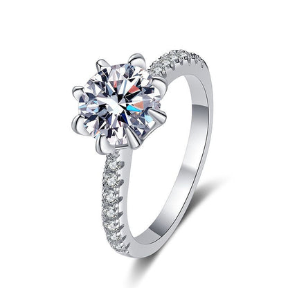[Novalux]BOLD TIGER CLAW MOISSANITE ENGAGEMENT RING
