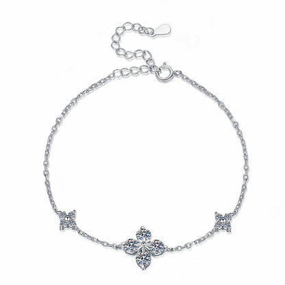 [Novalux]CLOVER LUCKY CHARM MOISSANITE BRACELET